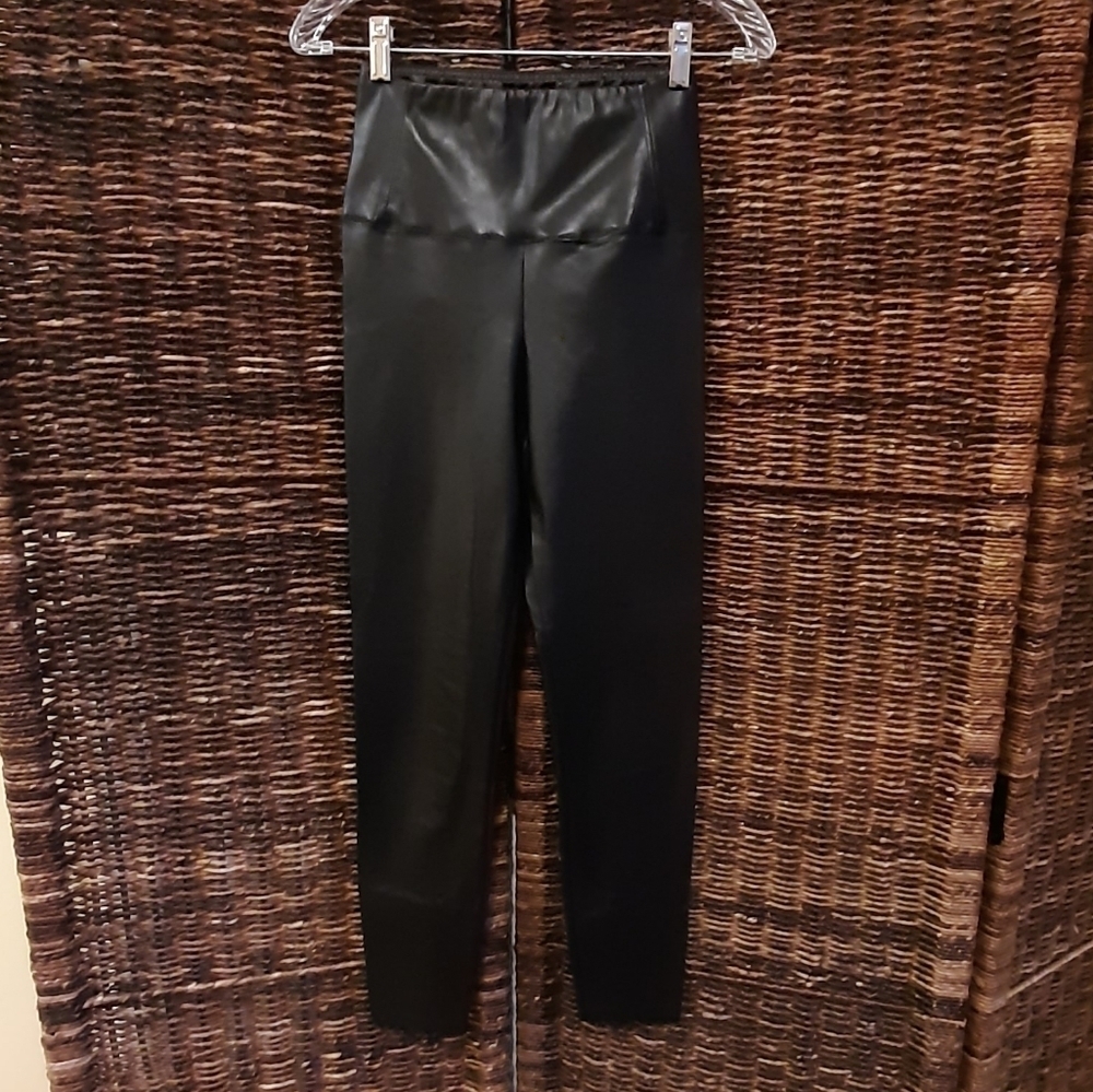 Wilfred Free Women's Small Black Daria Faux Leather Leggings Pants Aritzia